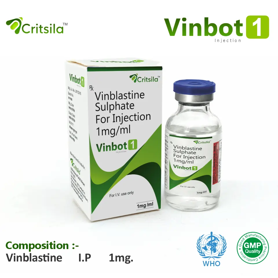 Vinblastine 1mg Injection from Top Pharma Company in India